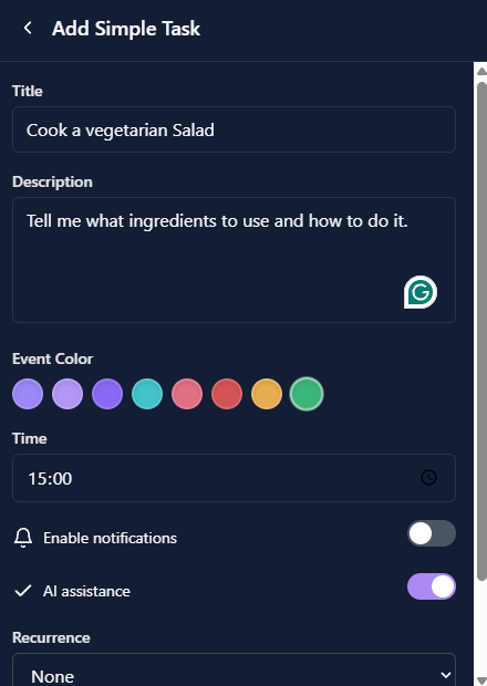 AI Enablement Interface